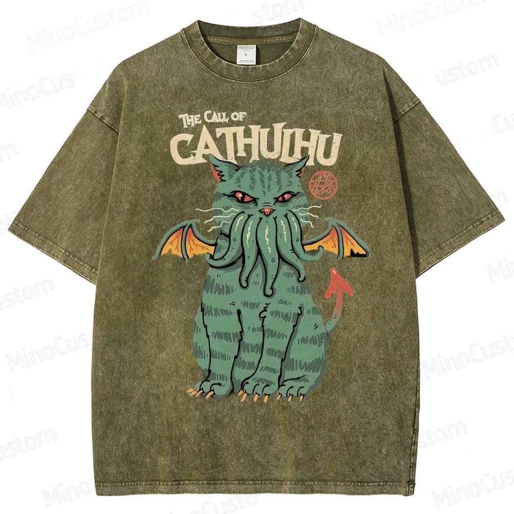 The Call Of Cahuhu Washed T-Shirt 