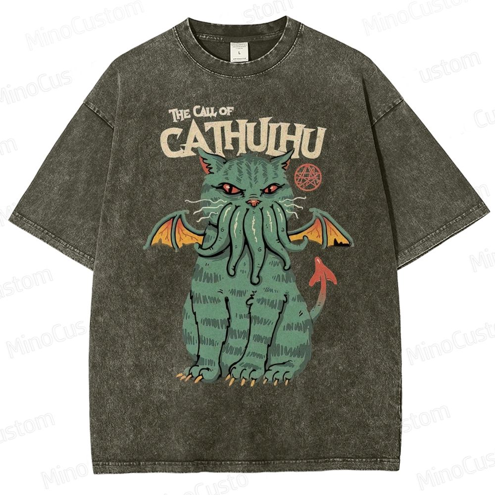 The Call Of Cahuhu Washed T-Shirt 