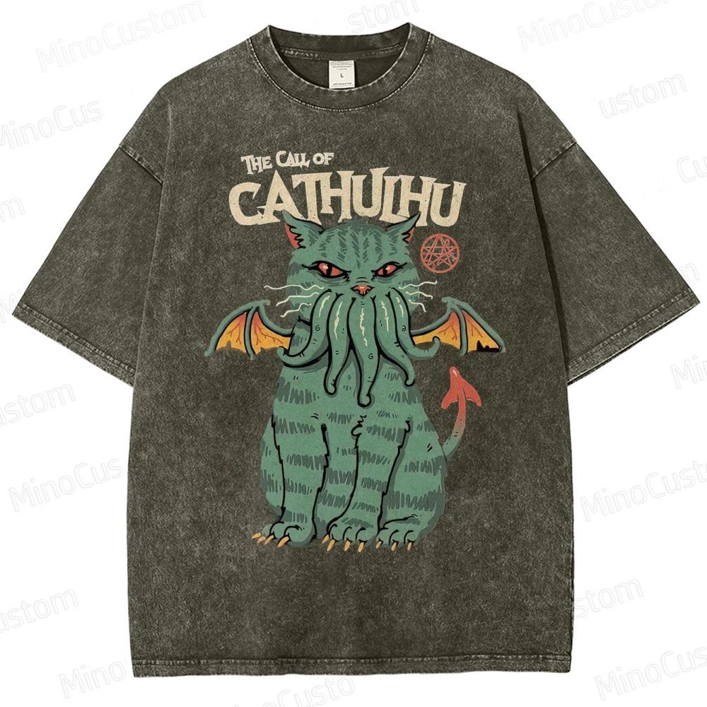 The Call Of Cahuhu Washed T-Shirt 