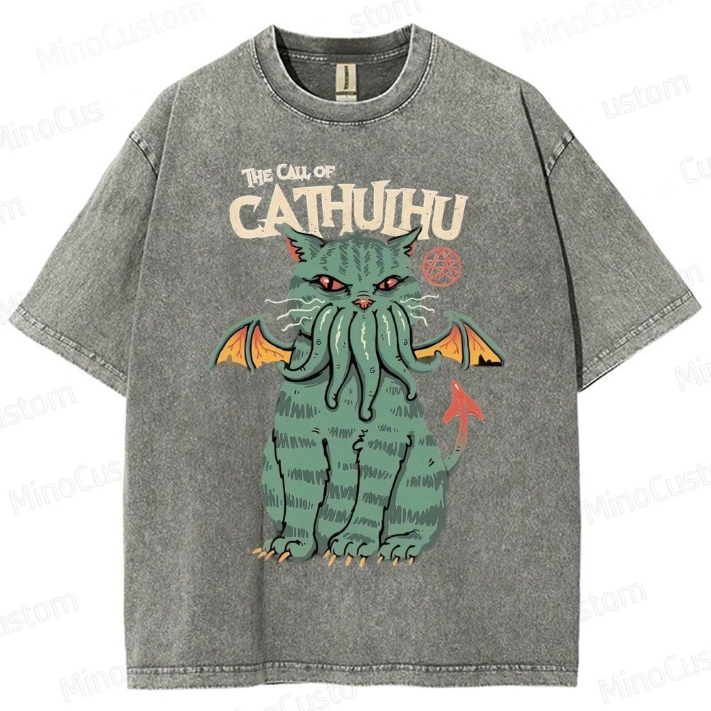 The Call Of Cahuhu Washed T-Shirt 
