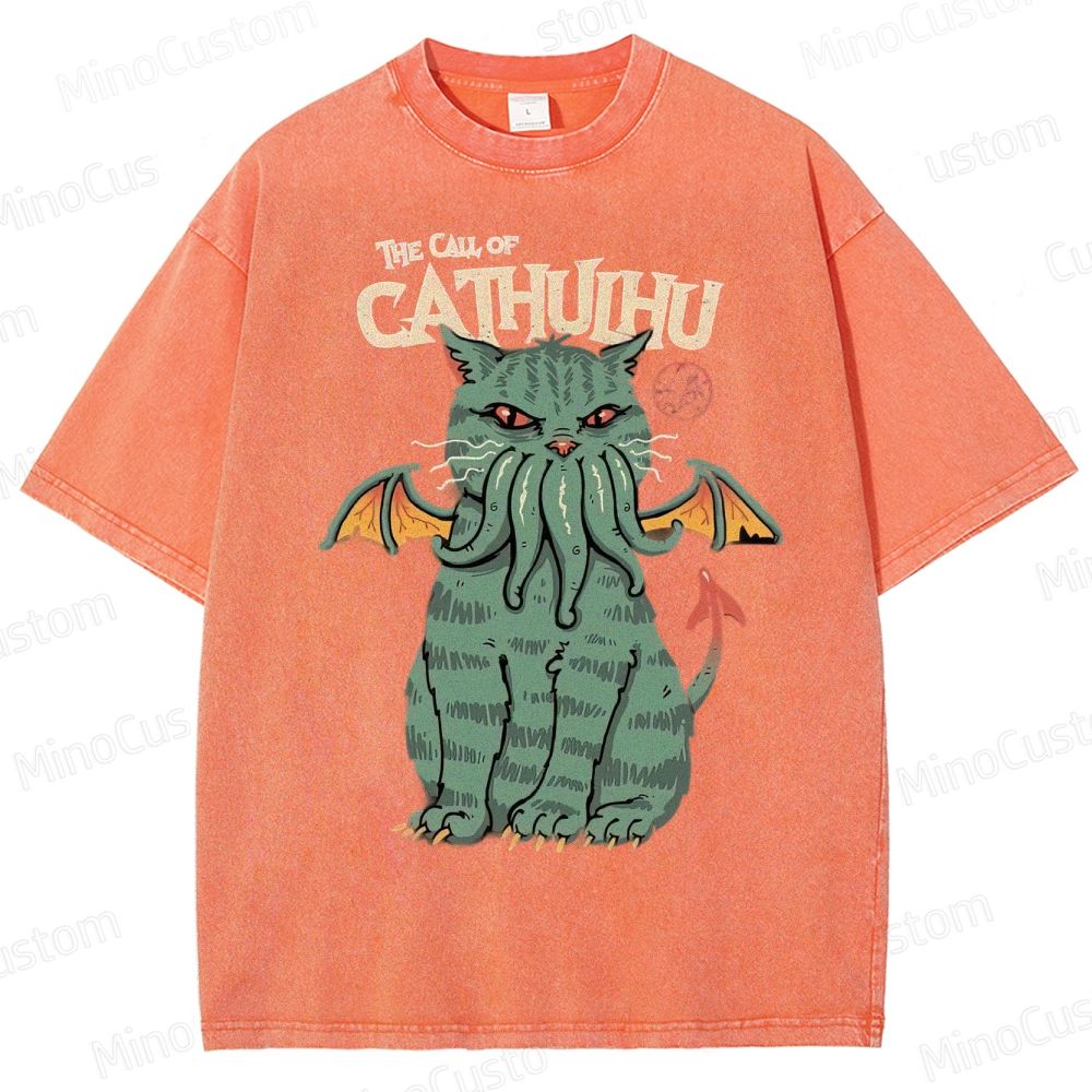 The Call Of Cahuhu Washed T-Shirt 