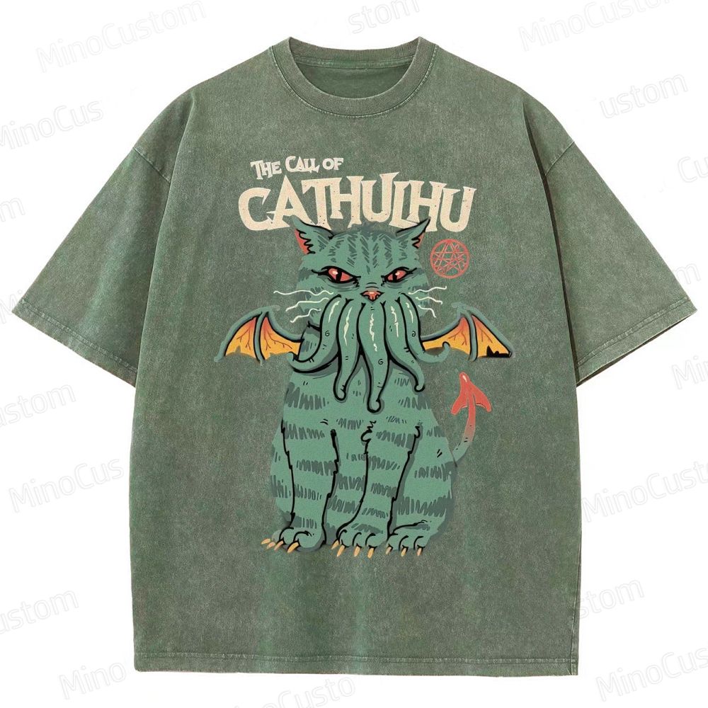 The Call Of Cahuhu Washed T-Shirt 