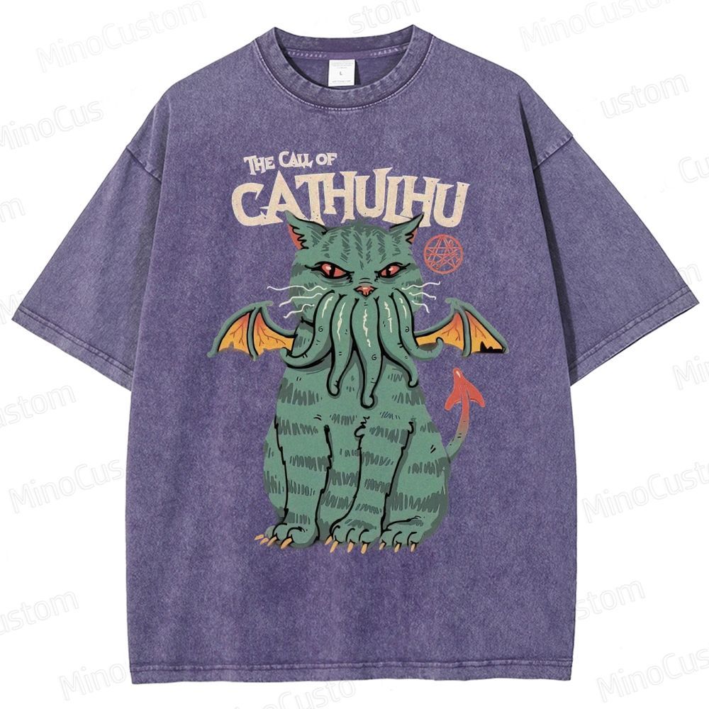 The Call Of Cahuhu Washed T-Shirt 
