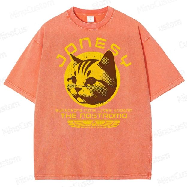 Jonesy Surviving Nine LivesAboard The Nostromo Washed T-Shirt 