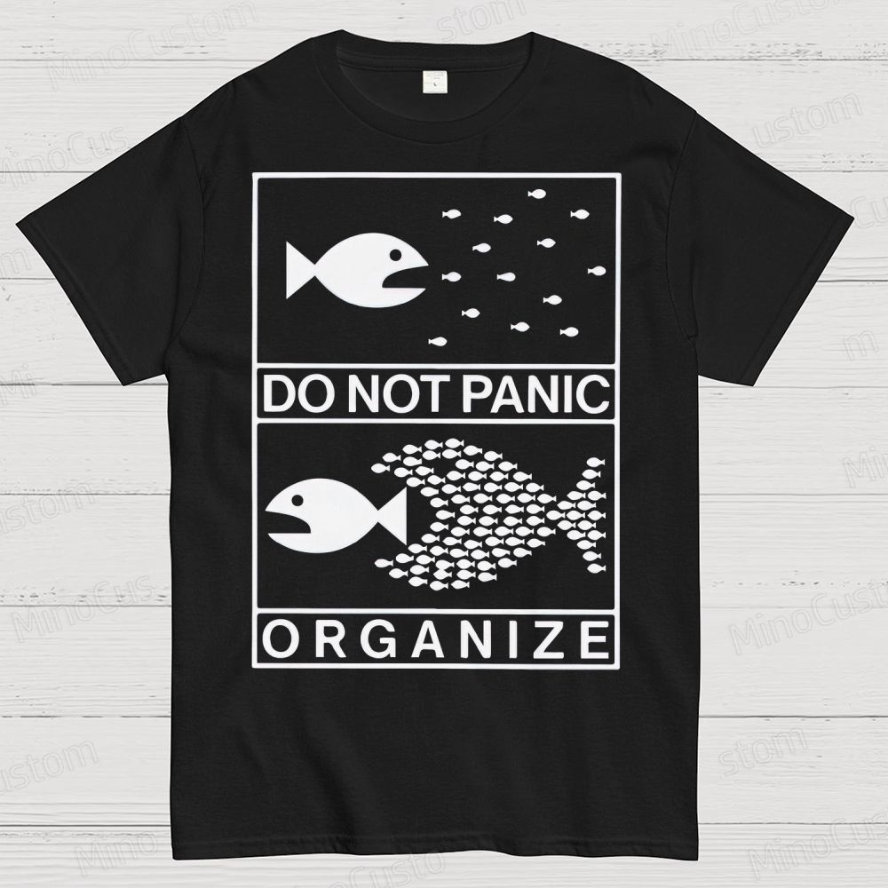 Do Not Panic Organiz Cotton T-shirt 
