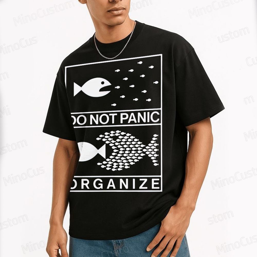 Do Not Panic Organiz Cotton T-shirt 