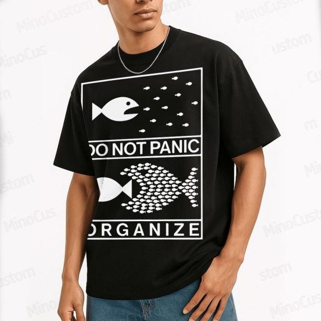 Do Not Panic Organiz Cotton T-shirt 