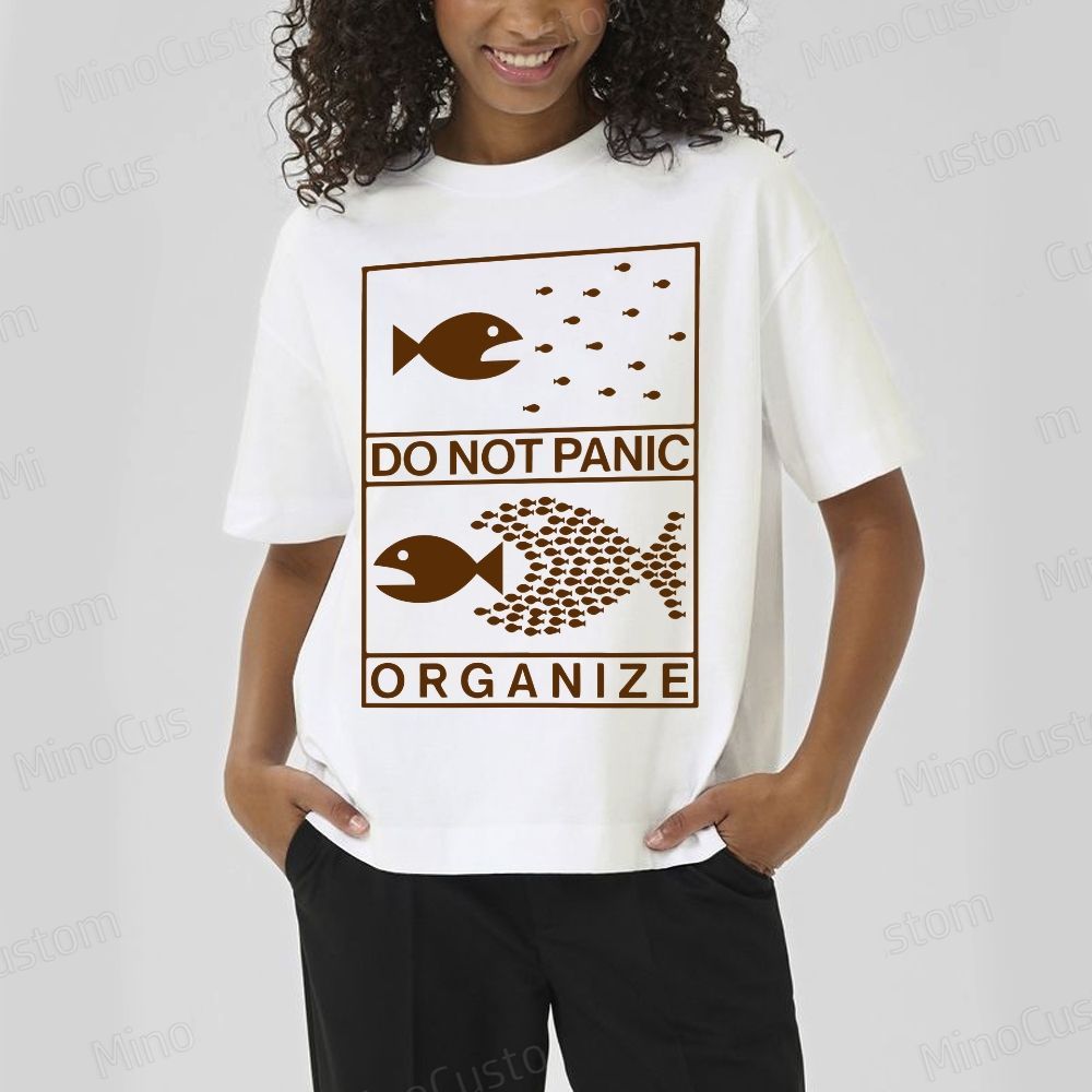 Do Not Panic Organiz Cotton T-shirt 