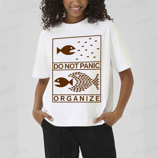 Do Not Panic Organiz Cotton T-shirt 