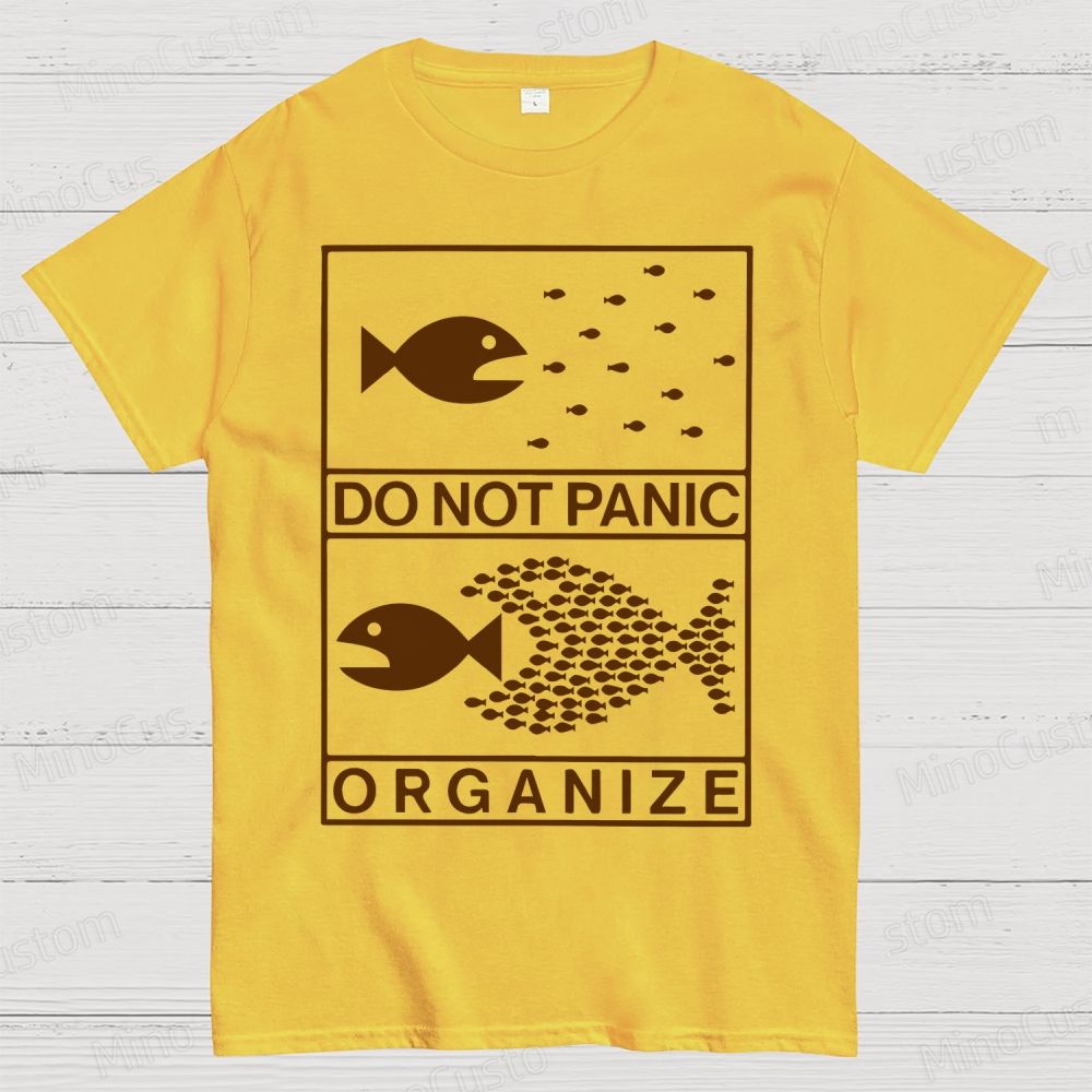 Do Not Panic Organiz Cotton T-shirt 