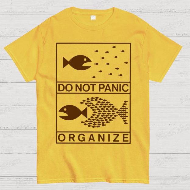 Do Not Panic Organiz Cotton T-shirt 