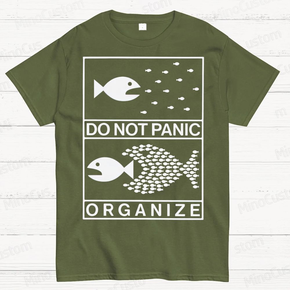 Do Not Panic Organiz Cotton T-shirt 