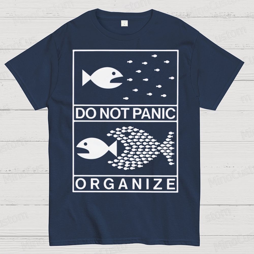 Do Not Panic Organiz Cotton T-shirt 