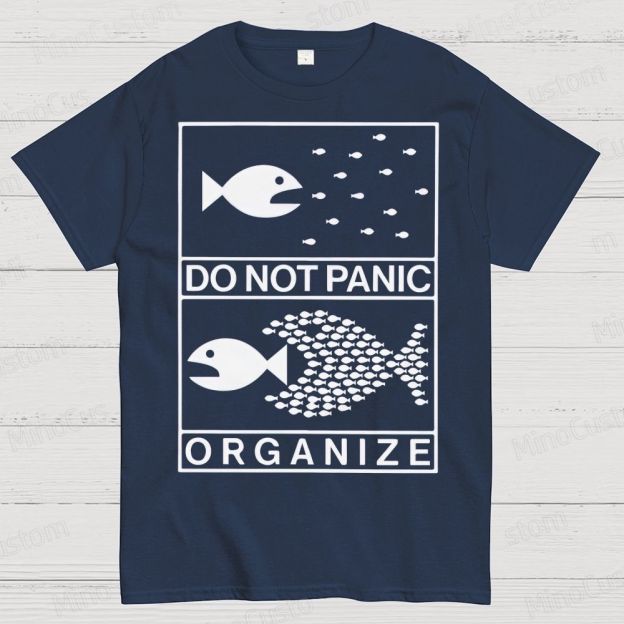 Do Not Panic Organiz Cotton T-shirt 