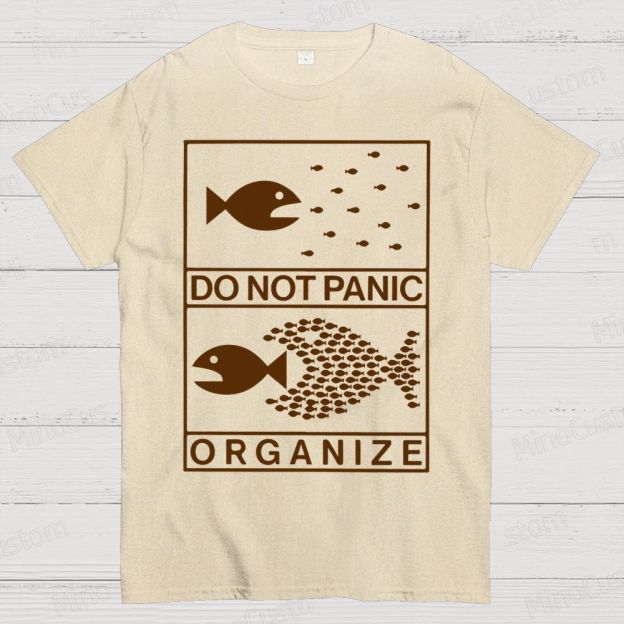 Do Not Panic Organiz Cotton T-shirt 