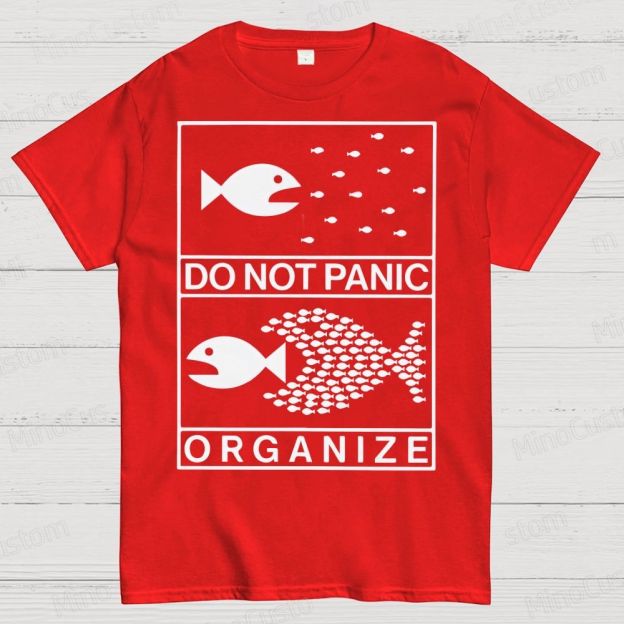 Do Not Panic Organiz Cotton T-shirt 