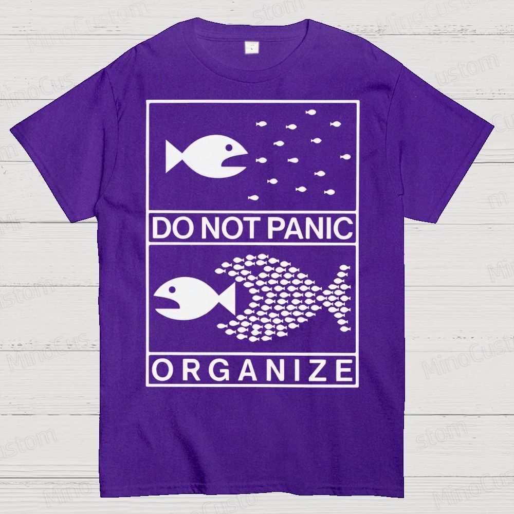 Do Not Panic Organiz Cotton T-shirt 