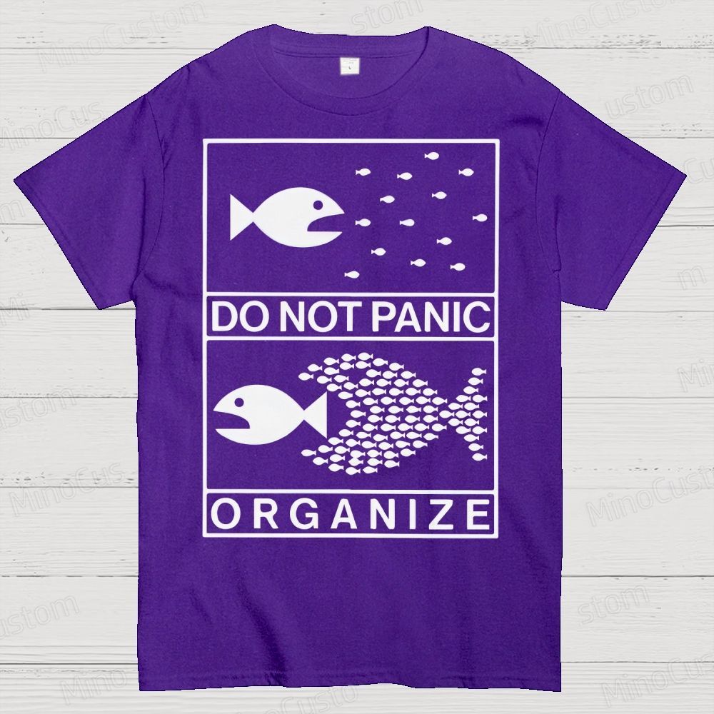 Do Not Panic Organiz Cotton T-shirt 
