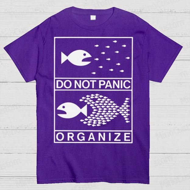 Do Not Panic Organiz Cotton T-shirt 