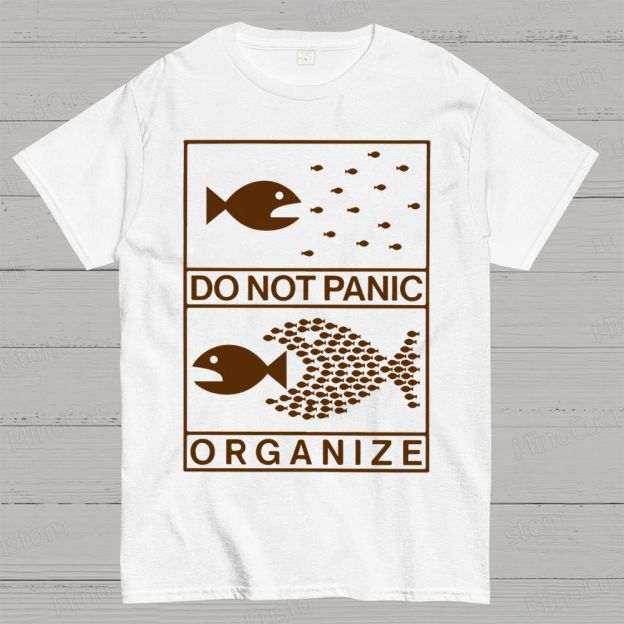 Do Not Panic Organiz Cotton T-shirt 