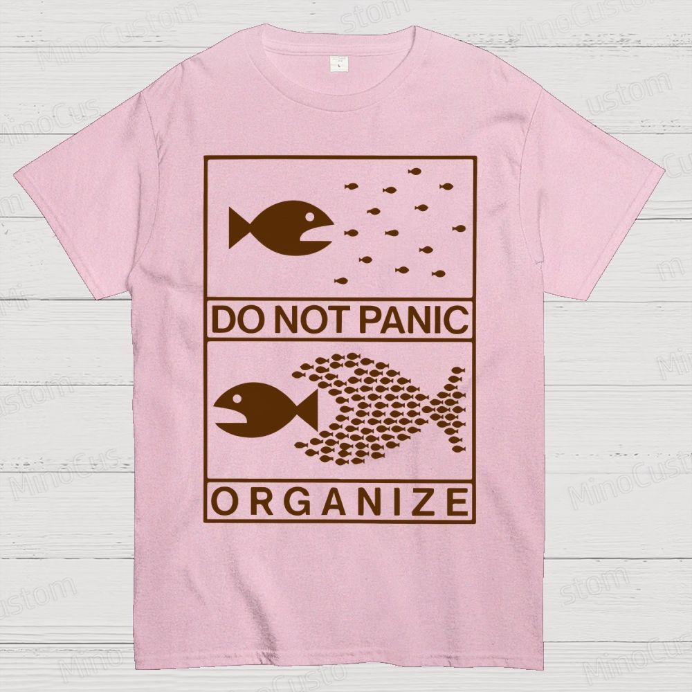Do Not Panic Organiz Cotton T-shirt 
