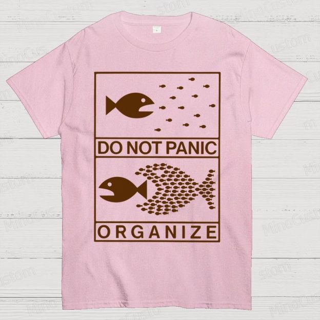Do Not Panic Organiz Cotton T-shirt 