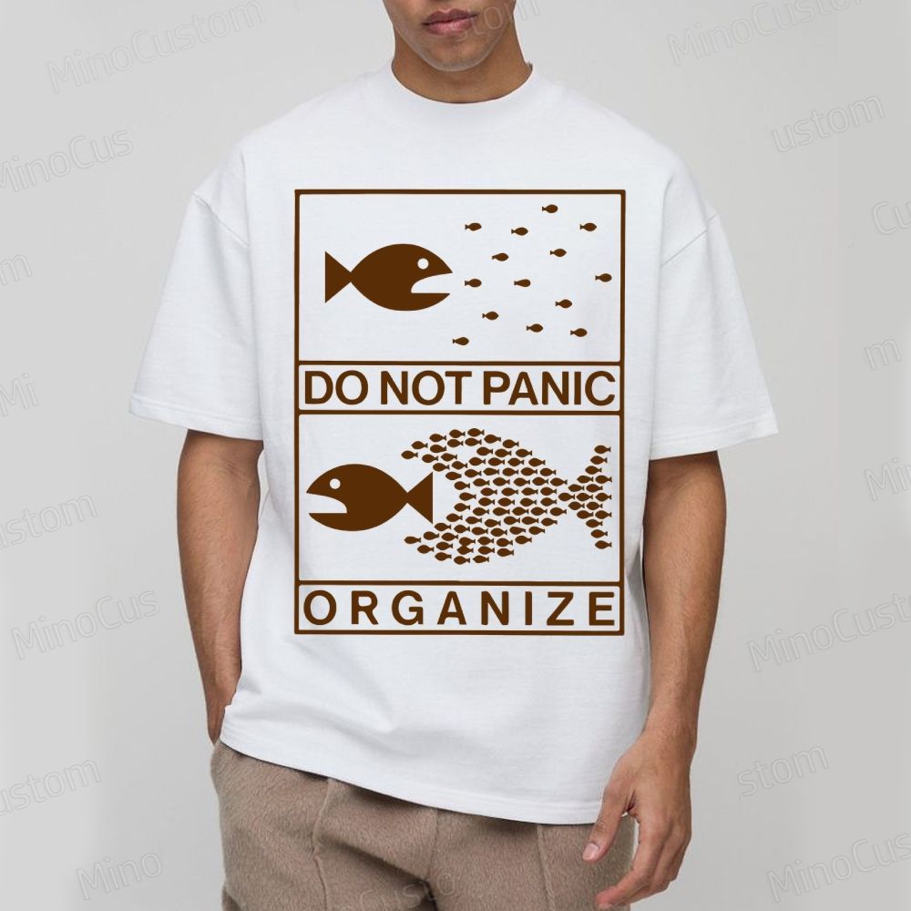Do Not Panic Organiz Cotton T-shirt 