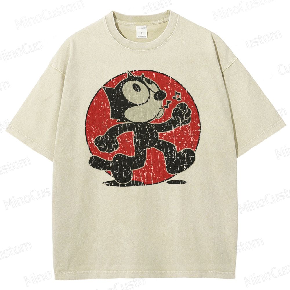  Retro Felix Washed T-Shirt 