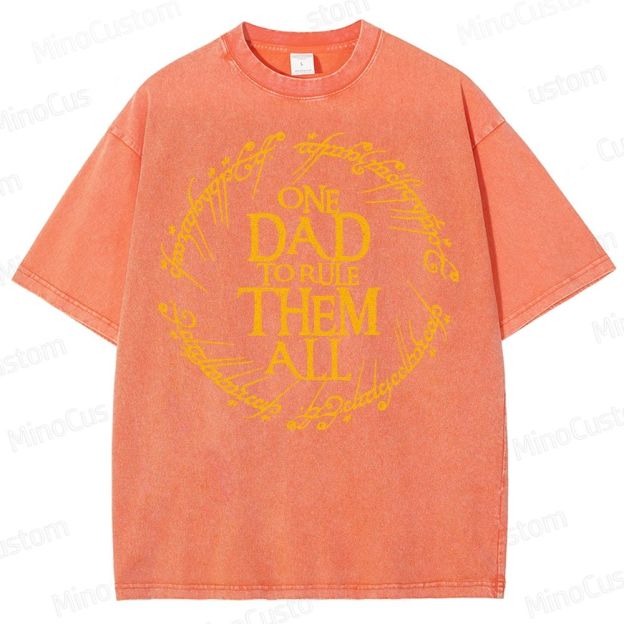 One Dad To Rule Them All Washed T-Shirt 
