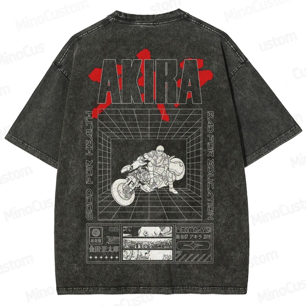 Akira Graphic Washed T - Shirt