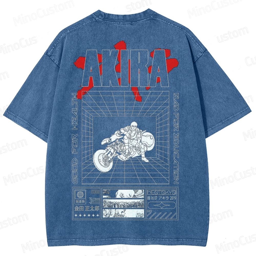 Akira Graphic Washed T - Shirt