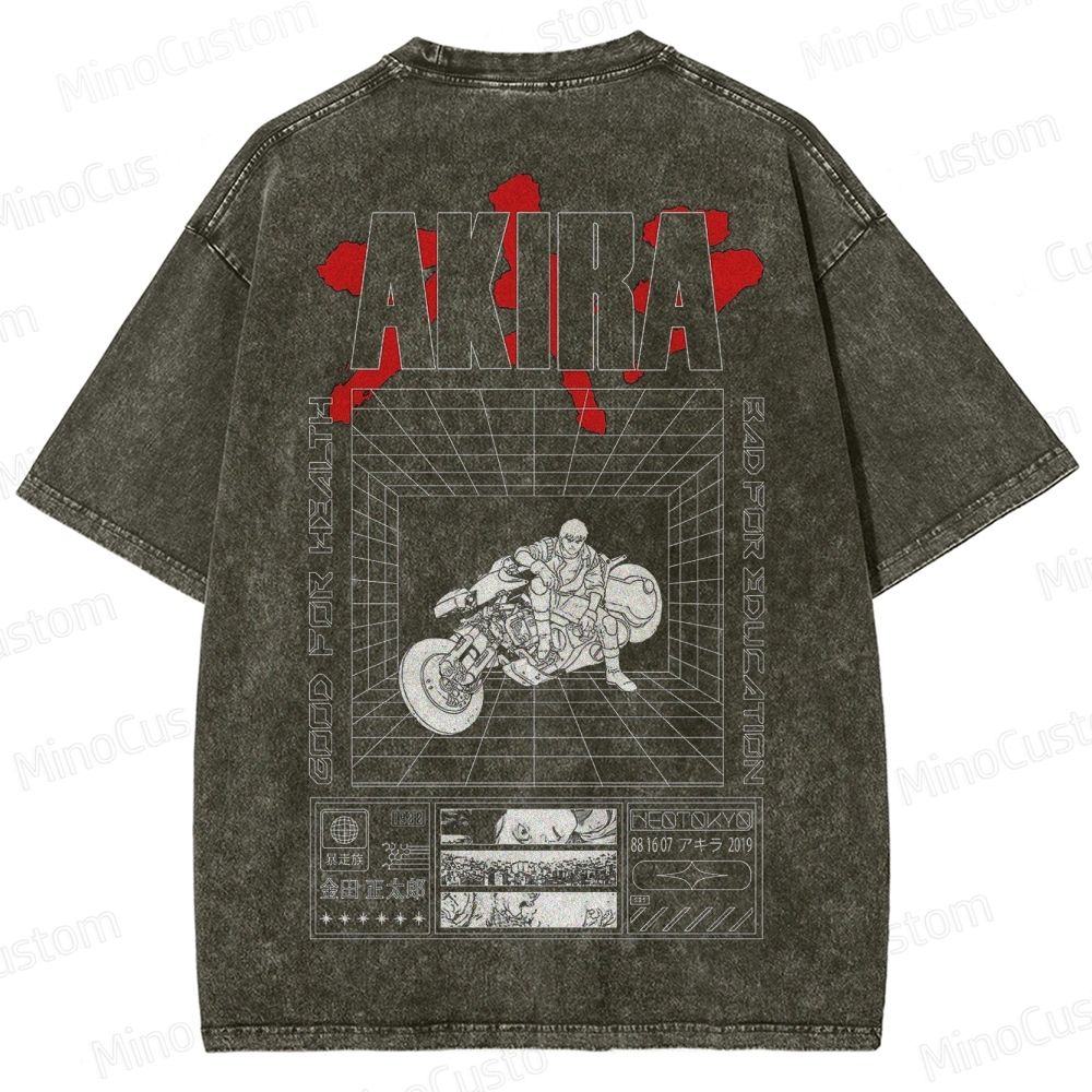 Akira Graphic Washed T - Shirt