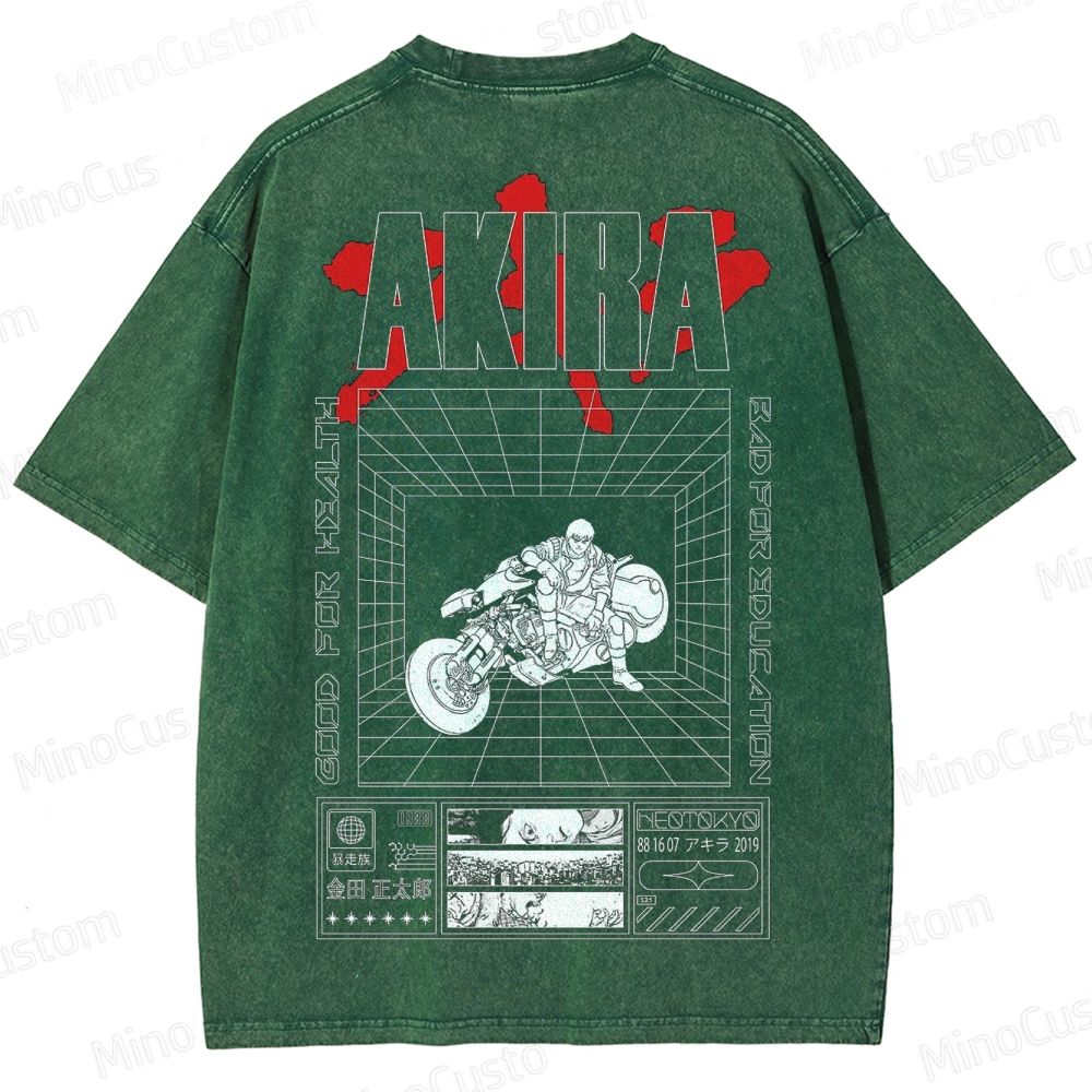 Akira Graphic Washed T - Shirt