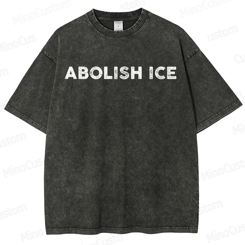 Abolish ICE Washed T-shirt
