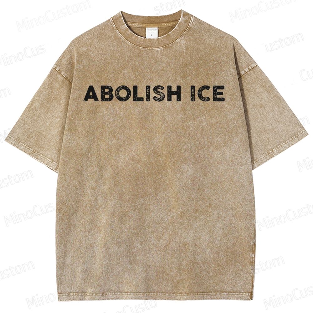 Abolish ICE Washed T-shirt