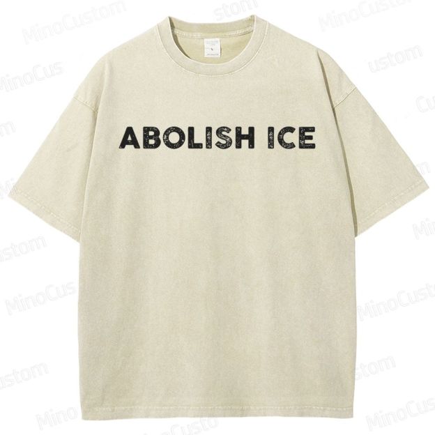 Abolish ICE Washed T-shirt