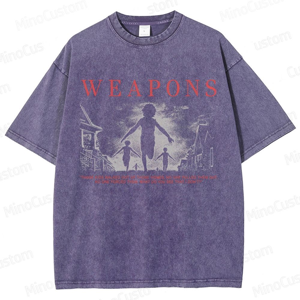 Vintage "WEAPONS" Graphic Washed T-Shirt