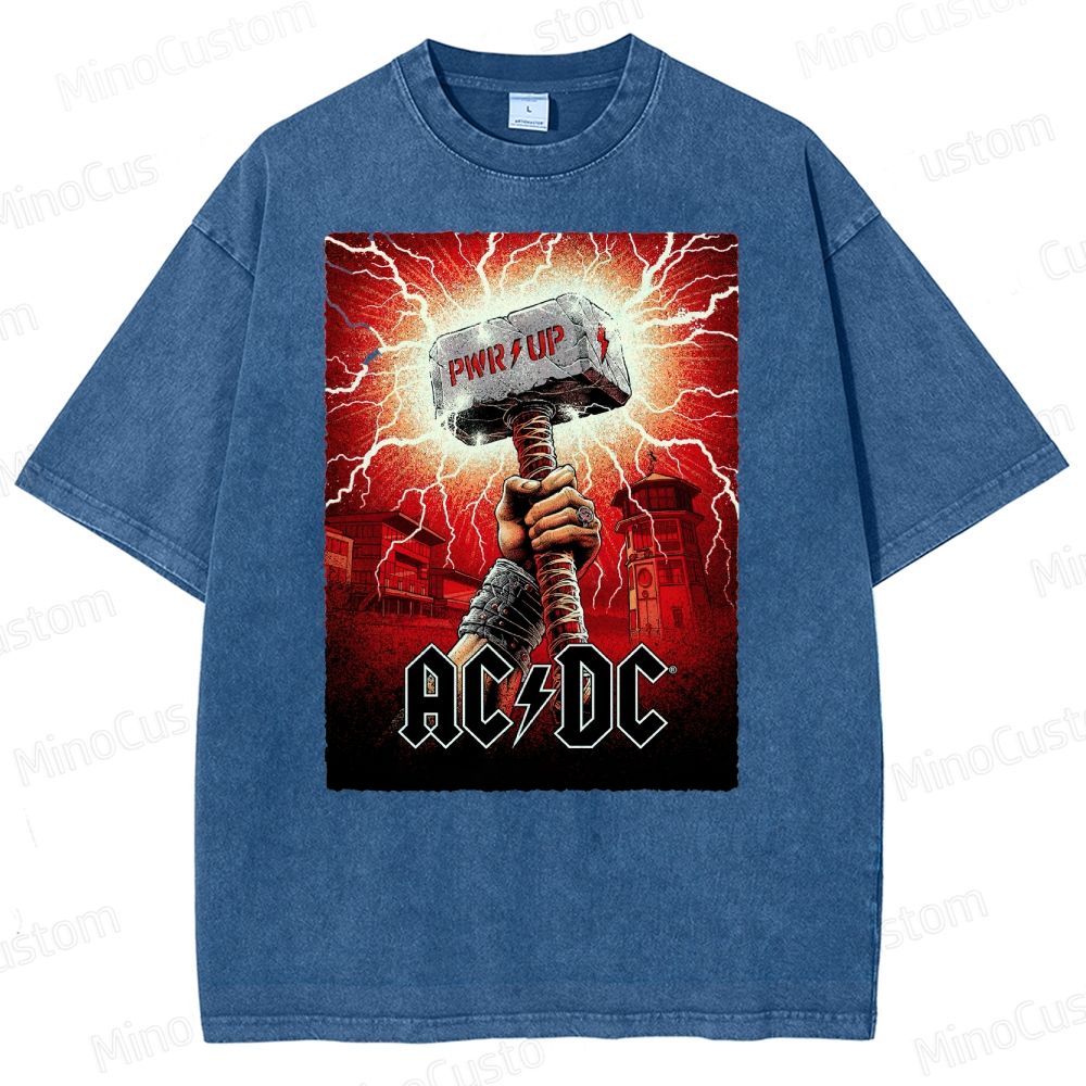 Electrifying Rock Band  Washed T-Shirt