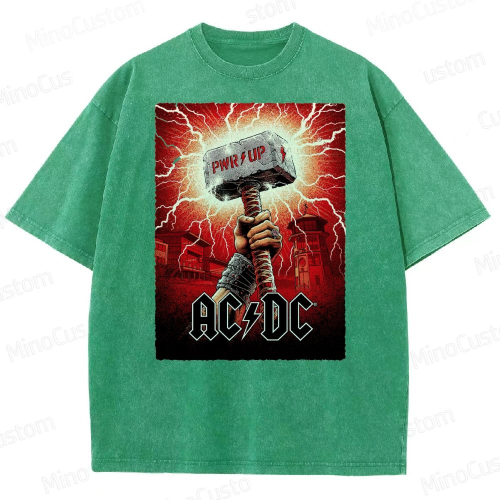 Electrifying Rock Band  Washed T-Shirt