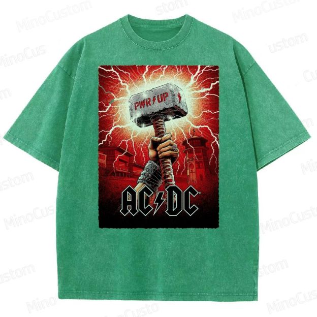 Electrifying Rock Band  Washed T-Shirt