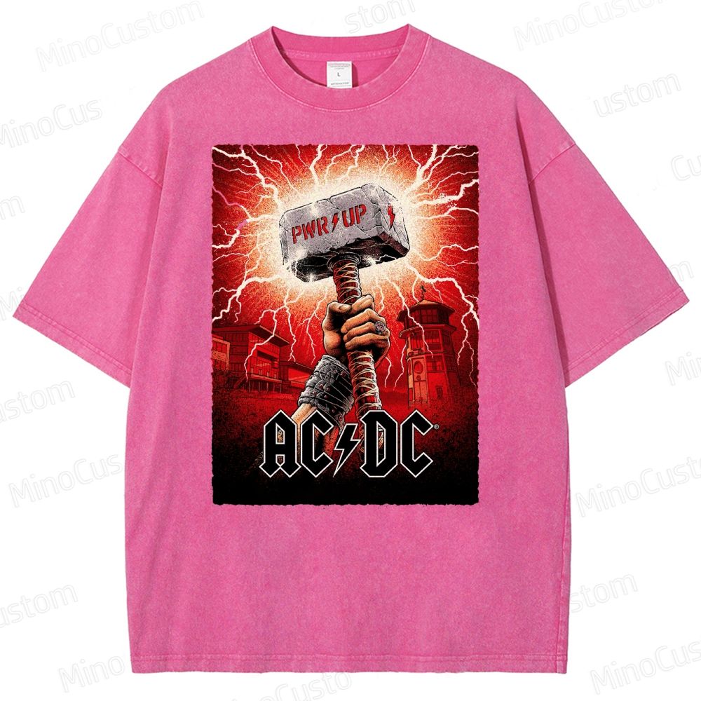 Electrifying Rock Band  Washed T-Shirt