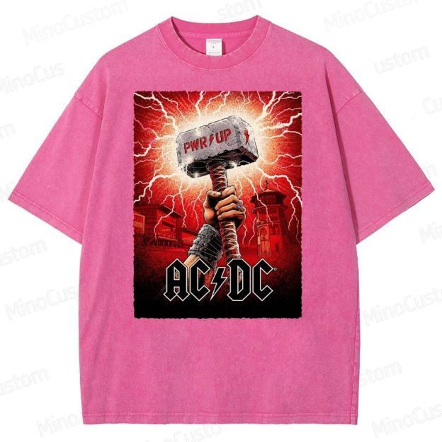 Electrifying Rock Band  Washed T-Shirt