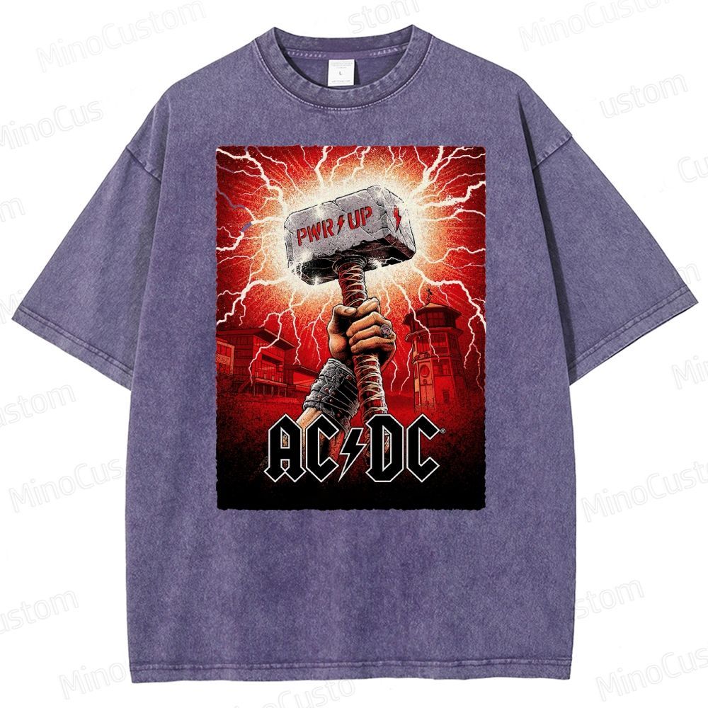 Electrifying Rock Band  Washed T-Shirt