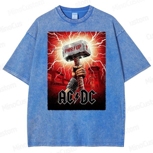 Electrifying Rock Band  Washed T-Shirt