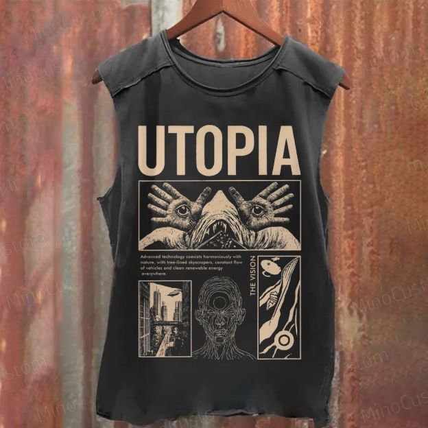 Yearning For Utopia Washed Tank Top 