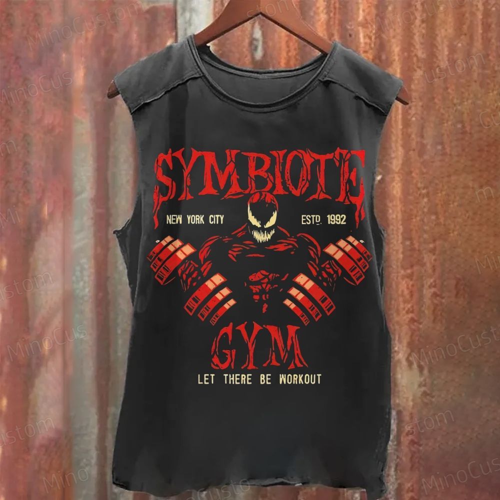Symbiote Gym Washed Tank Top