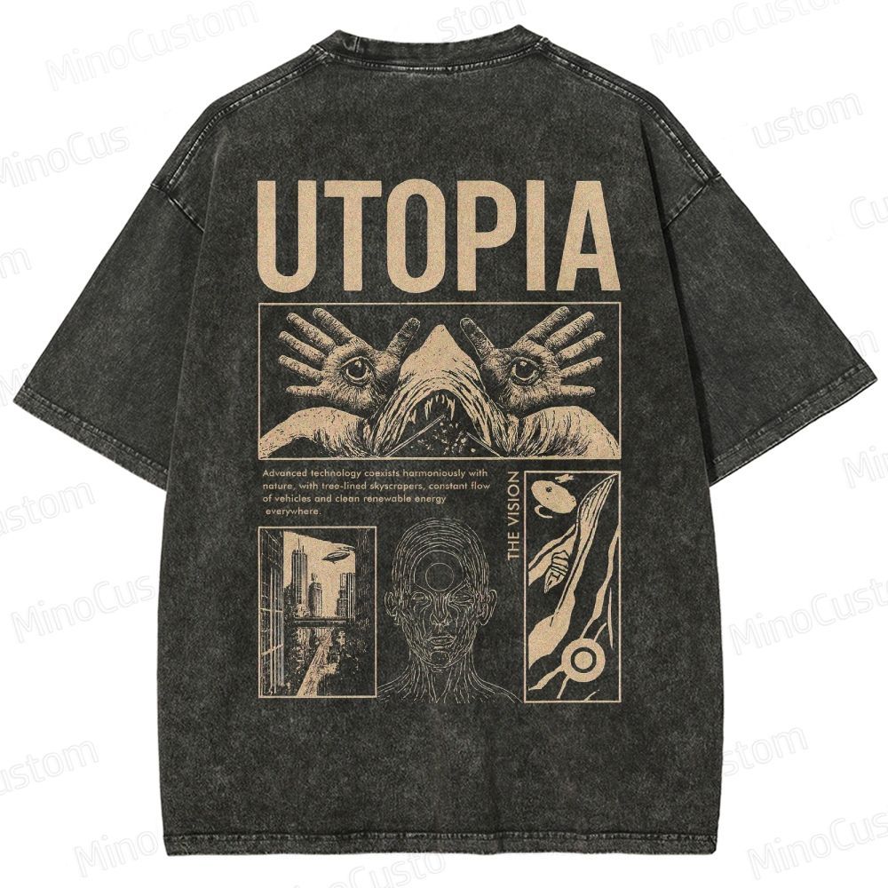 Yearning For Utopia Washed T-Shirt 