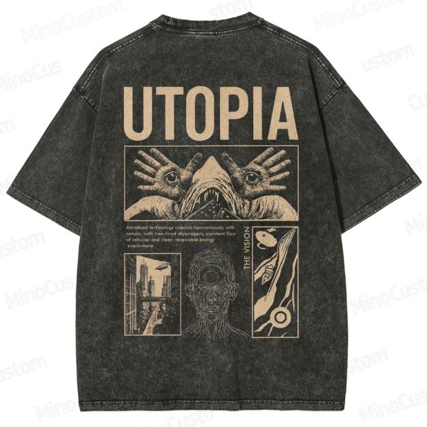 Yearning For Utopia Washed T-Shirt 