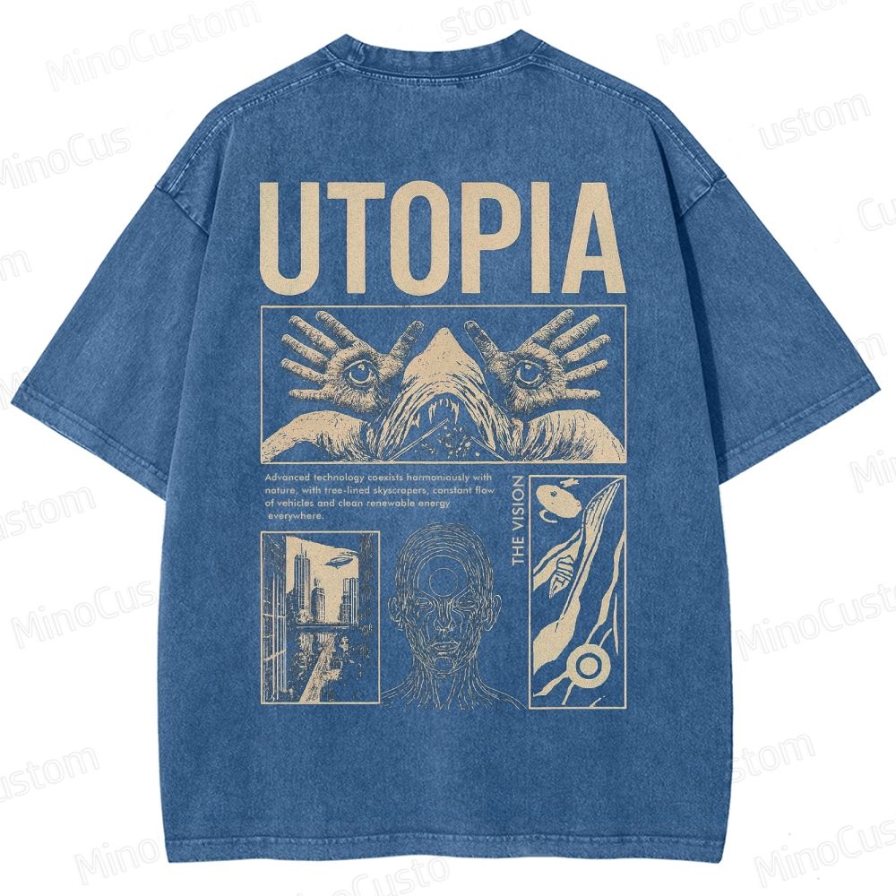 Yearning For Utopia Washed T-Shirt 