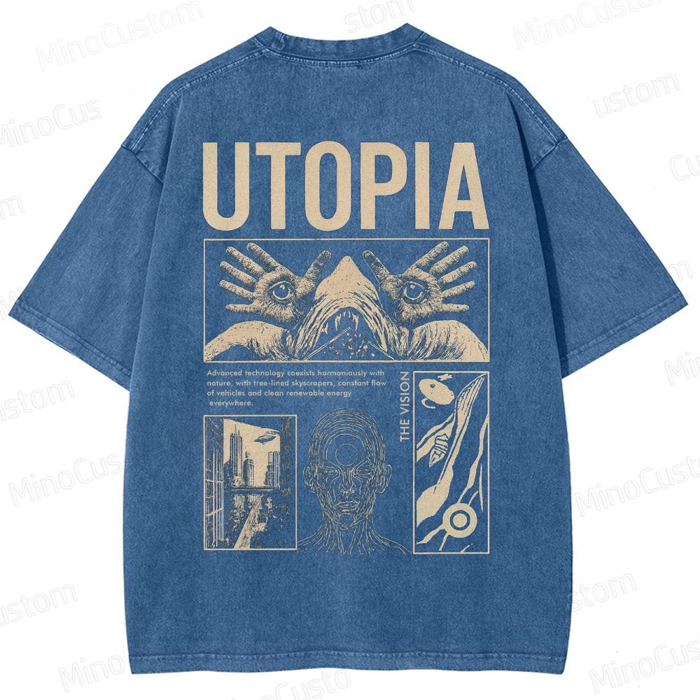 Yearning For Utopia Washed T-Shirt 